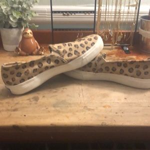 Slip on cheetah print Keds